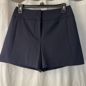 Vince‎ Camuto Women Tailored Classic Navy Blue Dress Shorts Sz 2 XS NWOT